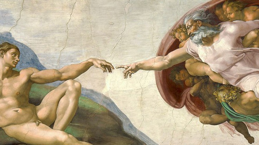 Wikimédia Commons - La Création d'Adam, par Michel-Ange, Chapelle Sixtine (Rome)