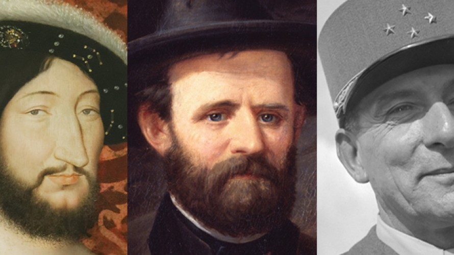 wikimédia Commons - François Ier, le général Grant et le maréchal de Lattre