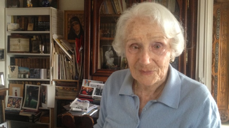 RCF / Thierry Lyonnet - Gisèle Casadesus en 2014, dans son appartement de la butte Montmartre