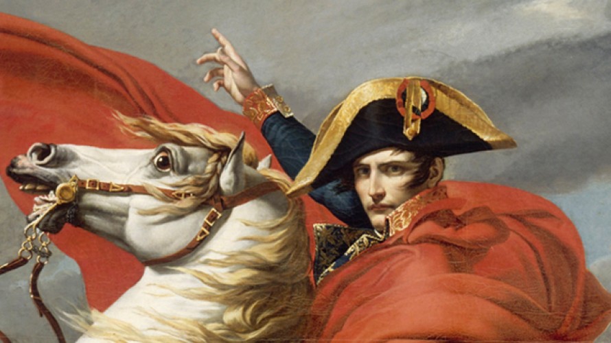 Wikimédia Commons - Napoléon traversant les Alpes, par Jacques-Louis David (1805)