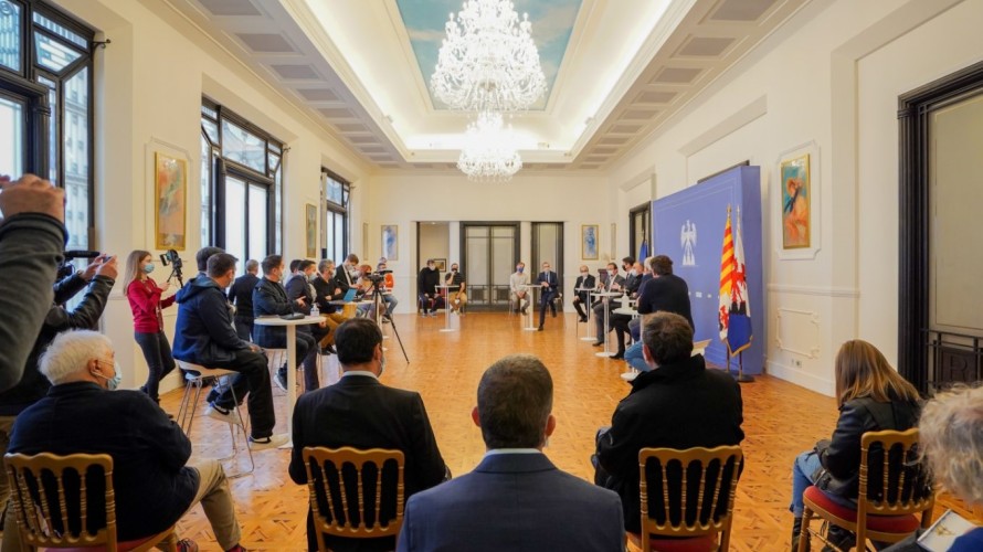 2021 Ville de Nice - Table ronde avec les acteurs de la culture en mairie de Nice - 