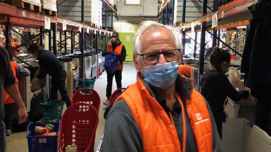 Régis Pauget, coordinateur de la collecte de La Banque Alimentaire de Gironde, photo Clément Guerre.