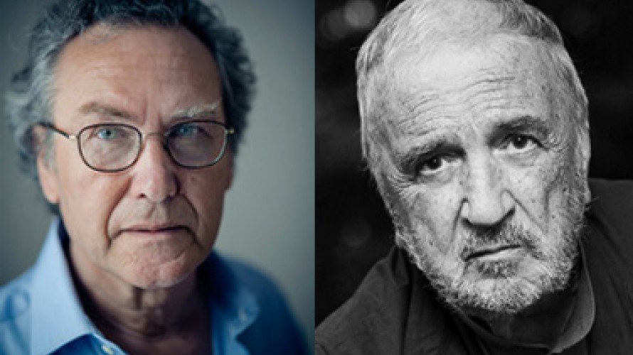 Jean-Baptiste Millot/Éditions Gallimard, Pierre Péju (gauche) - Éditions French Pulp, Jean-Claude Carrière