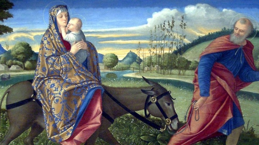 Wikimedia Commons -La Fuite en Égypte par Vittore Carpaccio 