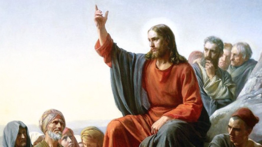 Wikimédia commons - Sermon sur la montagne, Carl Heinrich Bloch, 1877, Museum of Natural History, Copenhague