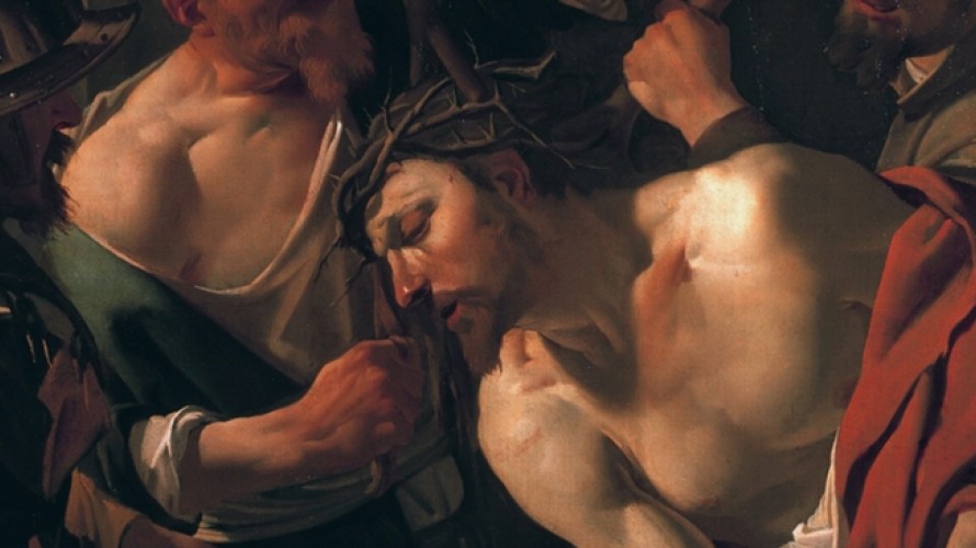 Wikimédia Commons - Christ à la couronne d'épines, peint par Dirck van Baburen en 1623.