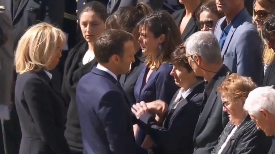 Capture d'écran de la cérémonie 