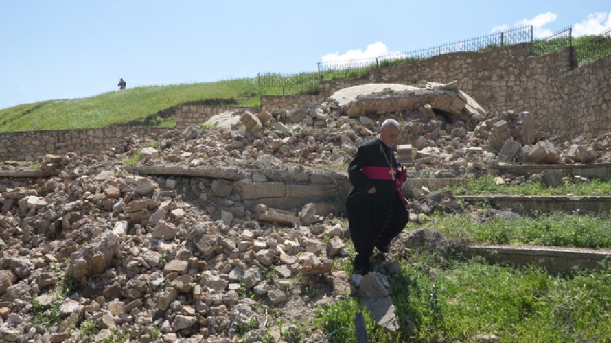 ©Pascal Maguesyan / MESOPOTAMIA - ​Avril 2017 : sur les ruines du martyrion du monastère Mar Behnam & Sarah