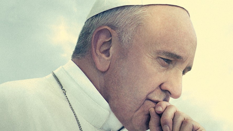Affiche du film "Le pape François, un homme de parole" par Wim Wenders (2018)