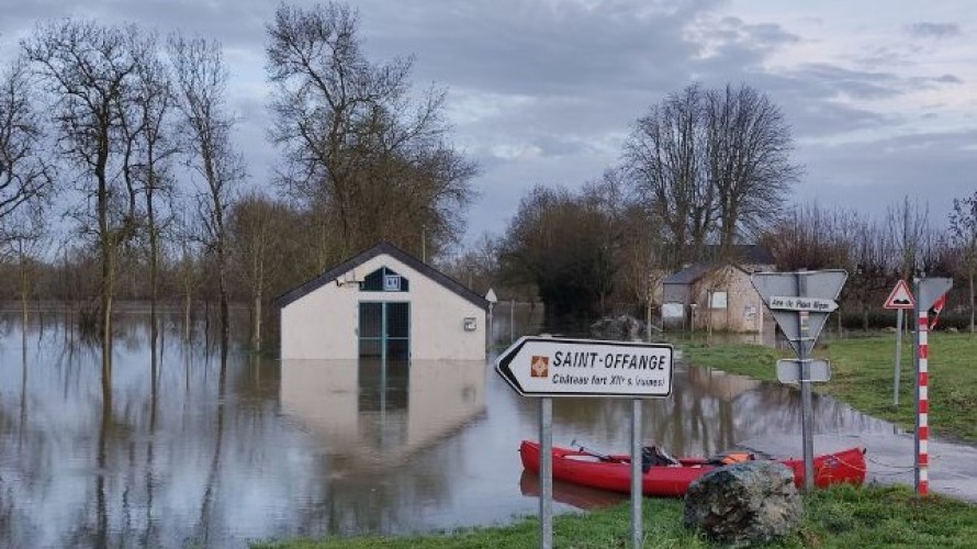 2021 RCF Anjou - La crue de la Loire (ici à Rochefort-sur-Loire, le 4 février) a mis en lumière la fragilité de ses digues.