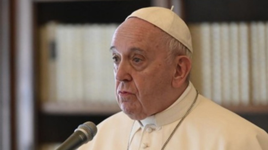 Vatican - Le 03/05/2020 : à l'issue de la prière du Regina Coeli, le pape François invite les catholiques à s'unir à la grande prière interreligieuse