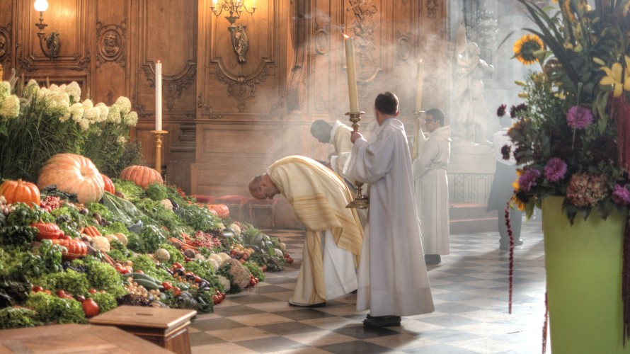 La messe de la Saint-Fiacre lors d'une édition précédente. 