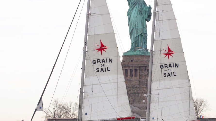 Le bateau Grain de Sail arrivant à New-York  ©Bjoern_Kils_Grain_de_Sail