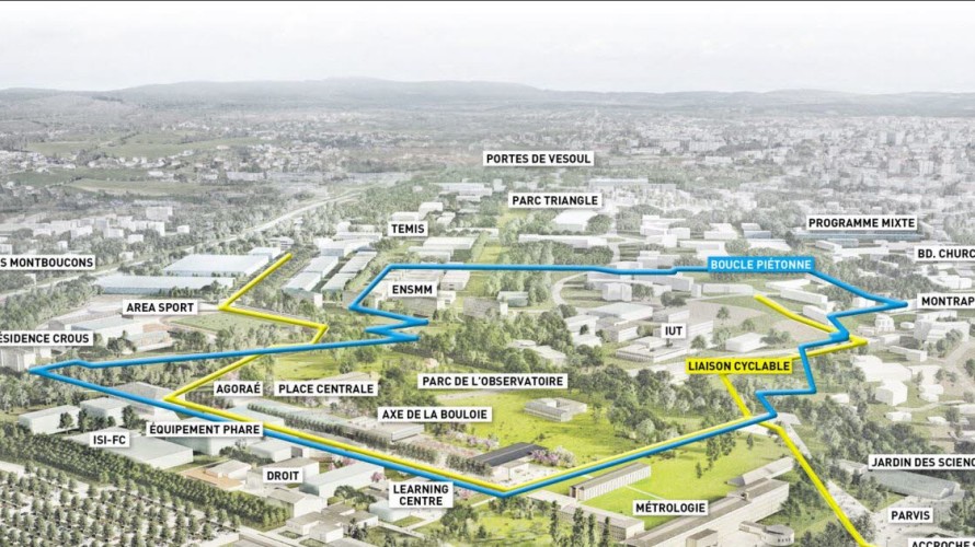 Le projet du campus Bouloie-Temis © GBM