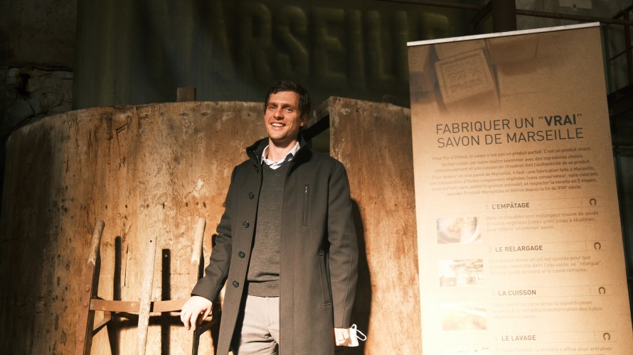 Yannick Seghin, vice-président de la savonnerie Fer à Cheval ©Nina Pavan