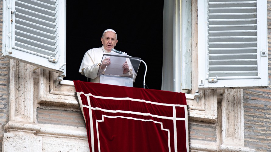 Le pape François lors de la prière de l'Angélus au Vatican, le 10/12/2020 ©VaticanMedia-Foto/CPP/CIRIC