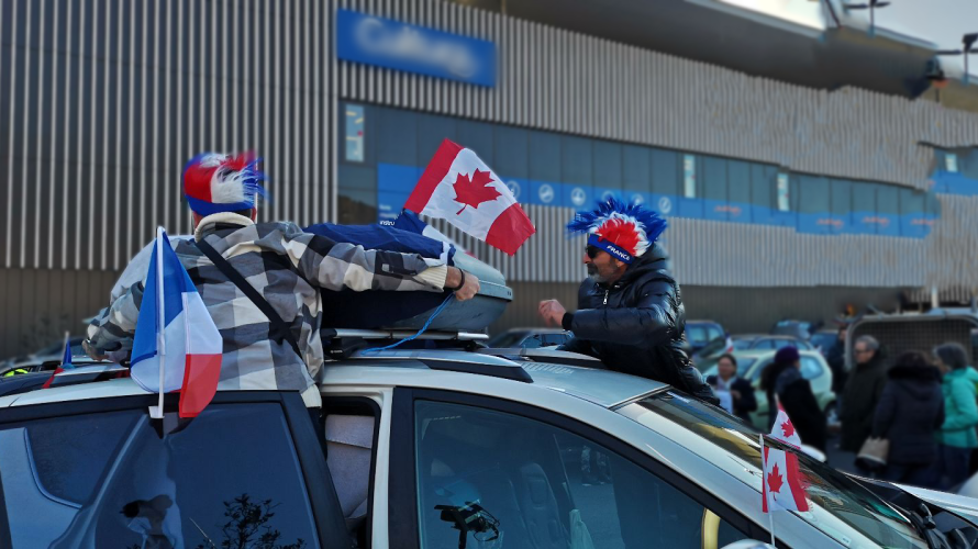 Départ du convoi de la liberté parking lingotière à Nice 