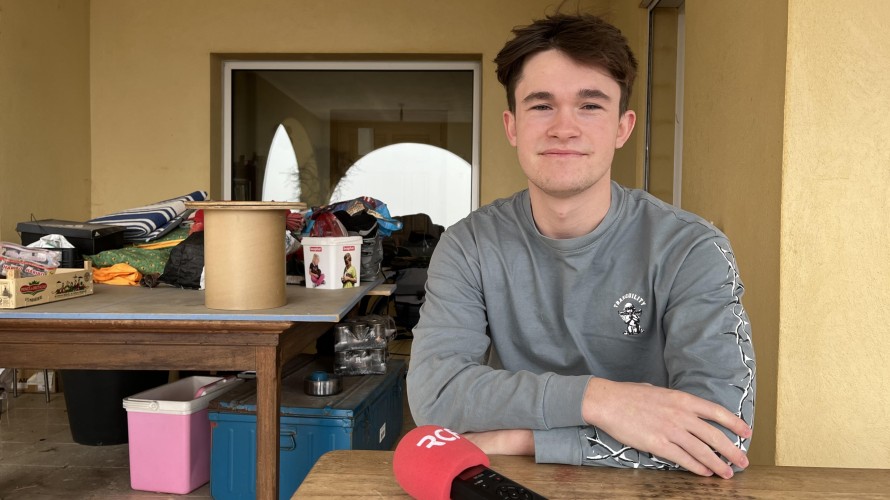 Thibault est rentré chez ses parents à Gattières il y a quelques jours (©Charlotte Schuhmacher)