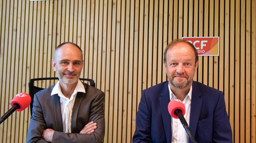 Jean-Christian Beaumont (à gauche), Frédéric Bonnichon - © RCF Lyon