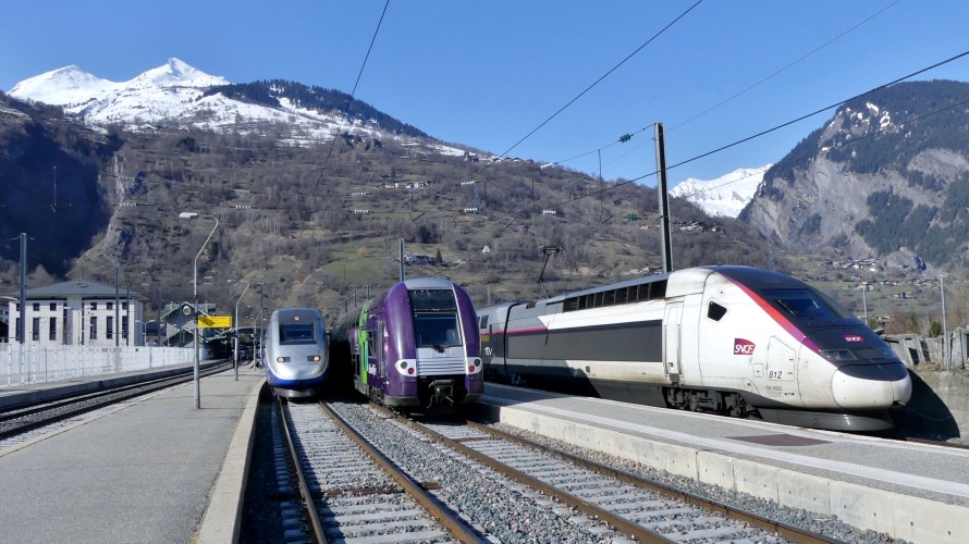 La gare de Bourg-Saint-Maurice l'hiver. ©Wikimédia