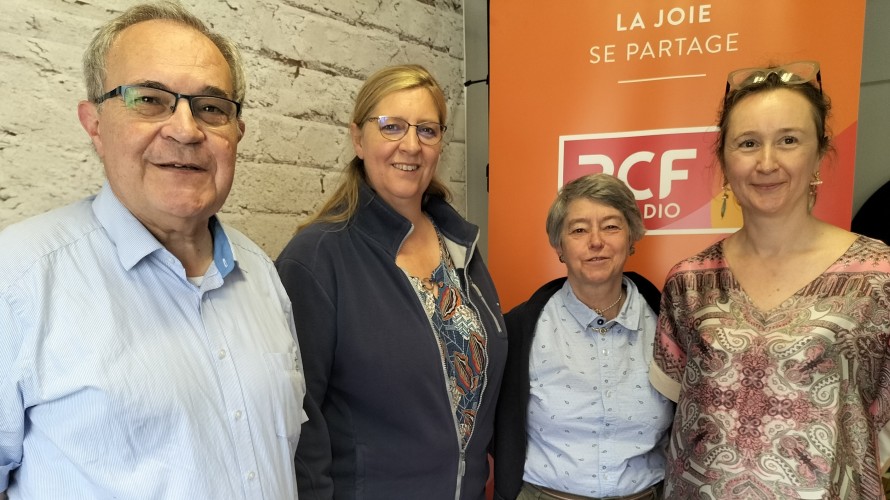 Dr Pierre Merlin, Brigitte Delvaux, Anne-Elisabeth Nève et Anne Périer ©VicariatBW