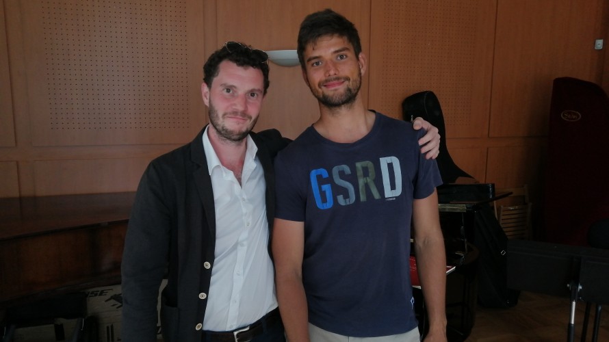 Florian Maviel, violon solo et Clément Bonnay, bassoniste de l'orchestre régional