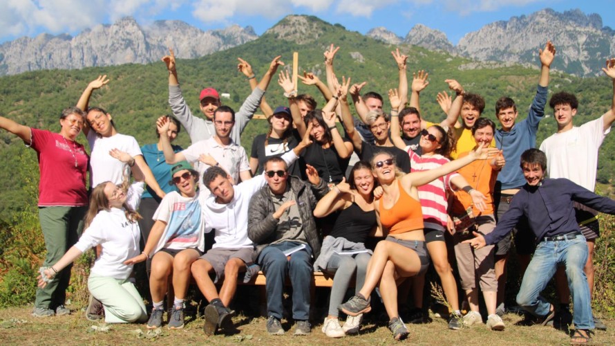 La vingtaine de jeunes en pèlerinage en Albanie
