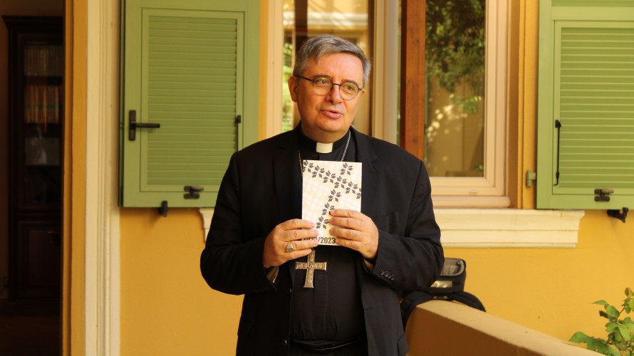 Monseigneur Dominique-Marie David, archevêque de Monaco, présente le programme 2022 / 2023 - Photo RCF