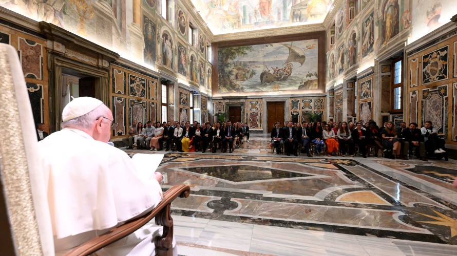 Audience avec le pape