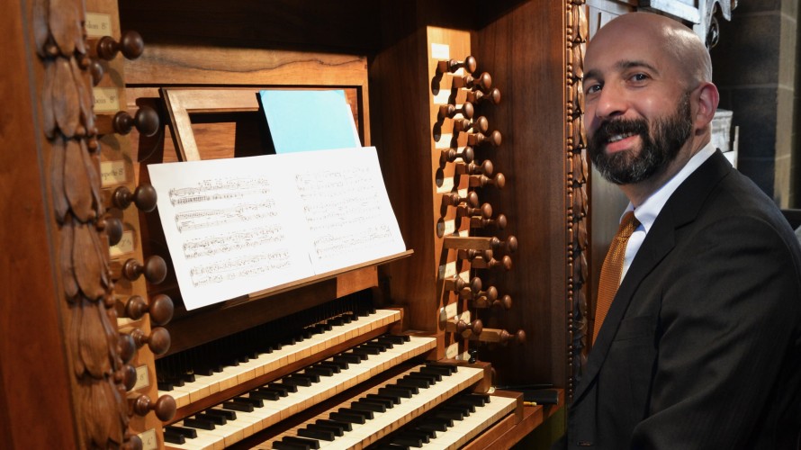 Florent Gallière, le nouvel organiste de la cathédrale du Puy-en-Velay. ©Maîtrise de la cathédrale