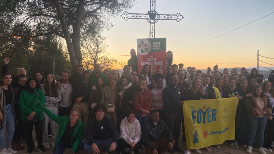 Les jeunes du diocèse de Nice au sanctuaire de la Garoupe - Photo organisation