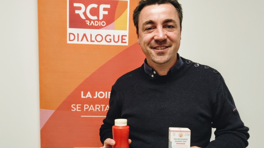 Samuel Olichon, co-fondateur d'Anotherway dans les studios de Dialogue RCF