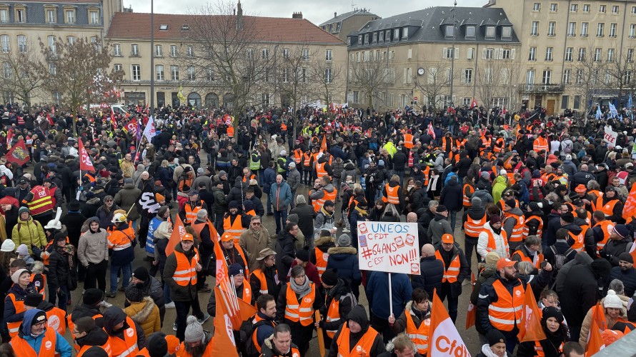 Réformes des retraites : les images de la manifestation du 31 janvier à Metz