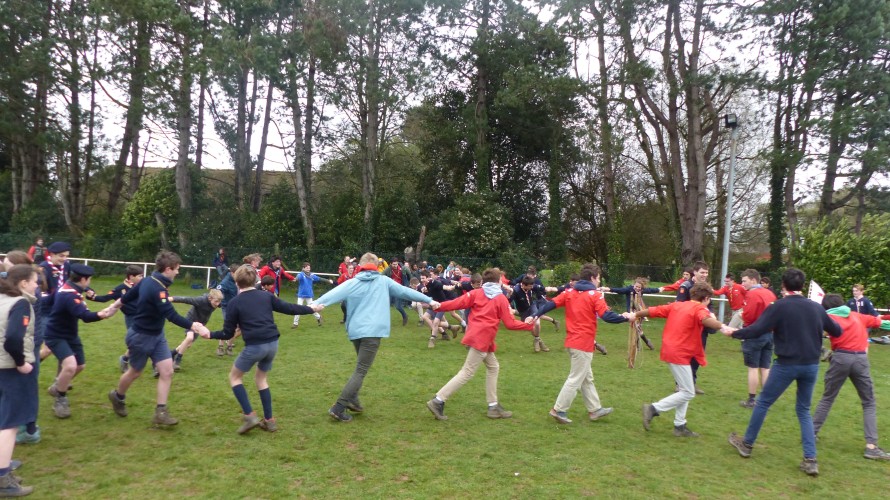 Rassemblement interscout du diocèse de Rouen le 1er avril © Diocèse de Rouen