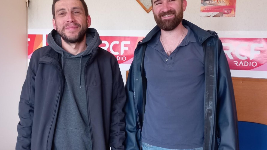 Rémi Deulceux président de l’association Le temps de noyaux et Rémi Cortinovis cofonfateur du lieu