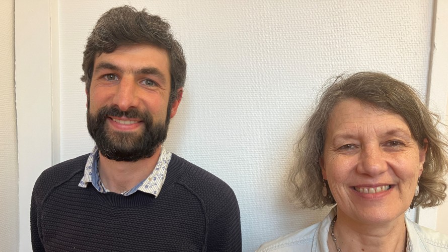 Fabienne Delabouglise Déléguée générale de Fibois, le Pole d’excellence régional bois et François-Xavier Ollivry du CD2E Pôle d'excellence régional de l'éco-transition, consultant en charge du Pacte Bois-Bio sourcé Crédit RCF Hauts de France Anne Henry