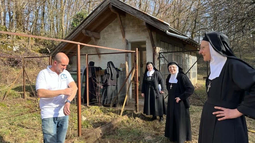 Chantier fraternel à la Visitation d'Annecy ©2023 Monastère de la Visitation
