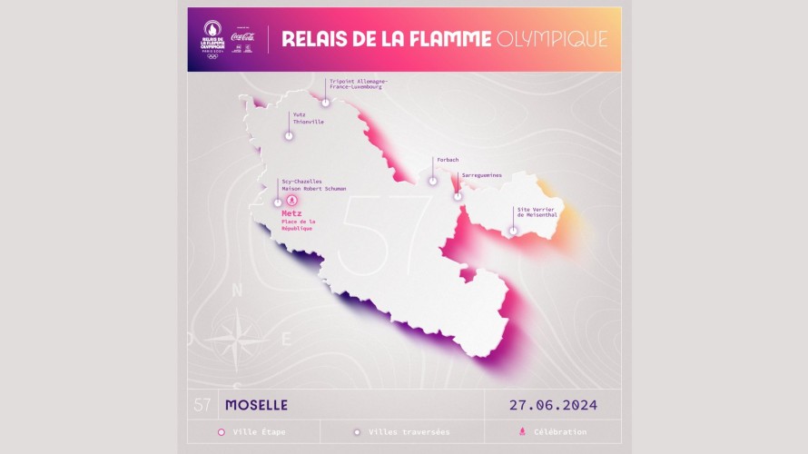 JO 2024 : quel parcours pour la flamme olympique en Moselle ?