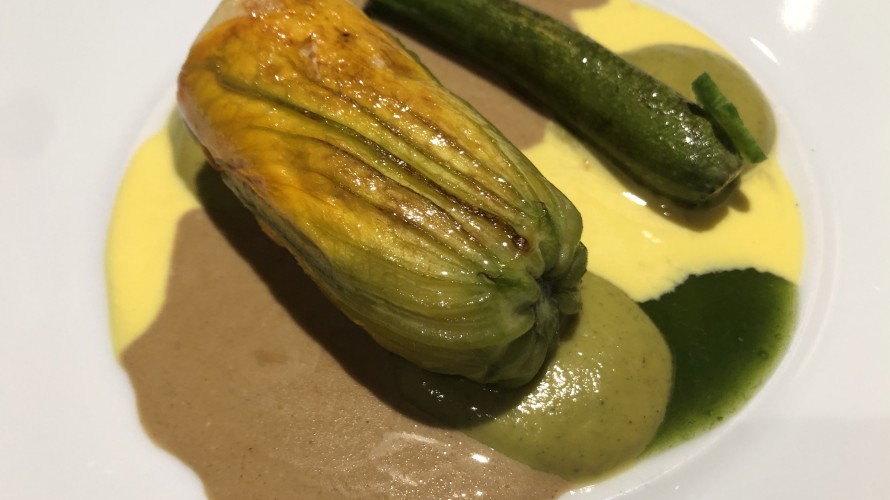 La courgette au tourteau d'Alexandre Santinelli