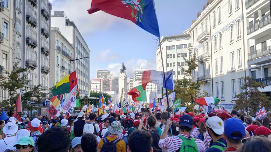 Pèlerins des Journées mondiales de la jeunesse 
