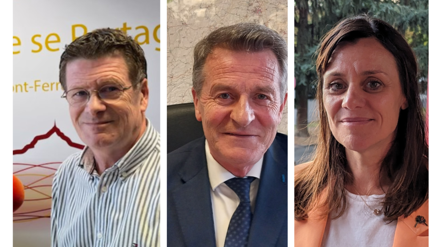 Eric Gold, Jean-Marc Boyer et Marion Canalès de gauche à droite