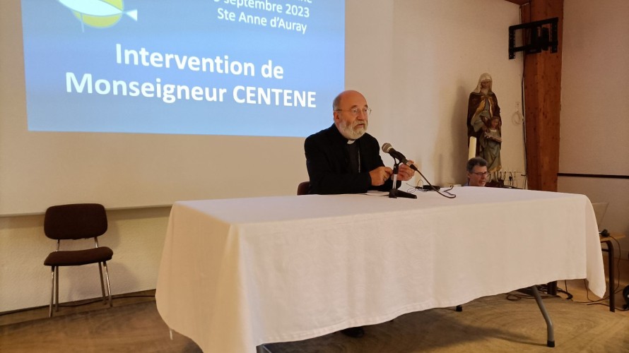 Mgr Centène lors de la rentrée du diocèse 2023 ©RCF