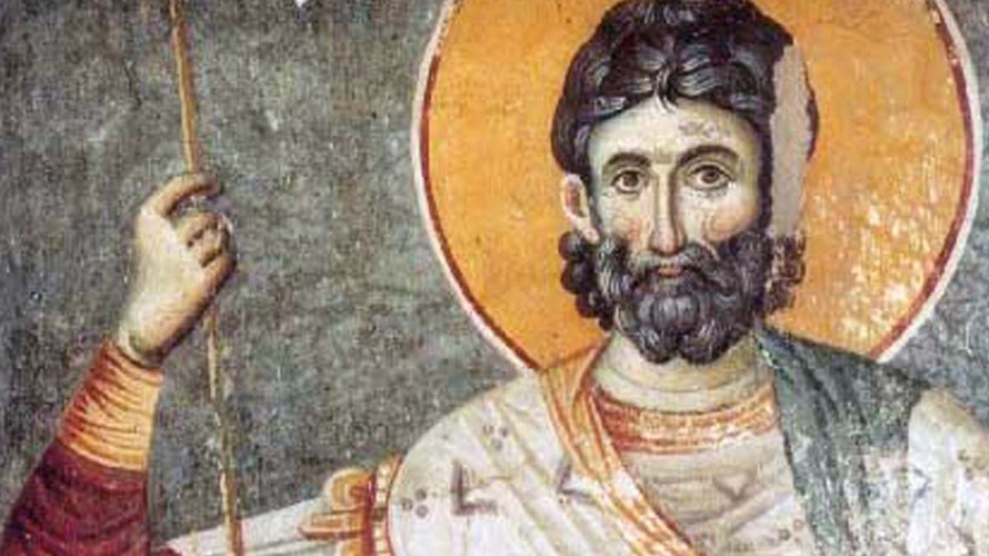 Fresque de saint Eustache, mont Athos ©Wikimédia commons