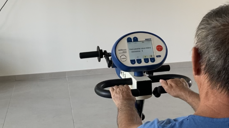 Le vélo interactif. ©Dominique Hermeulin