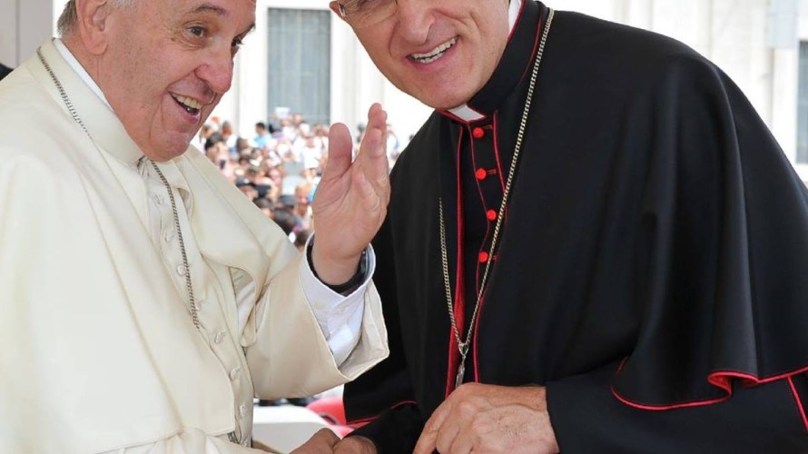 Le Pape et Monseigneur Rey