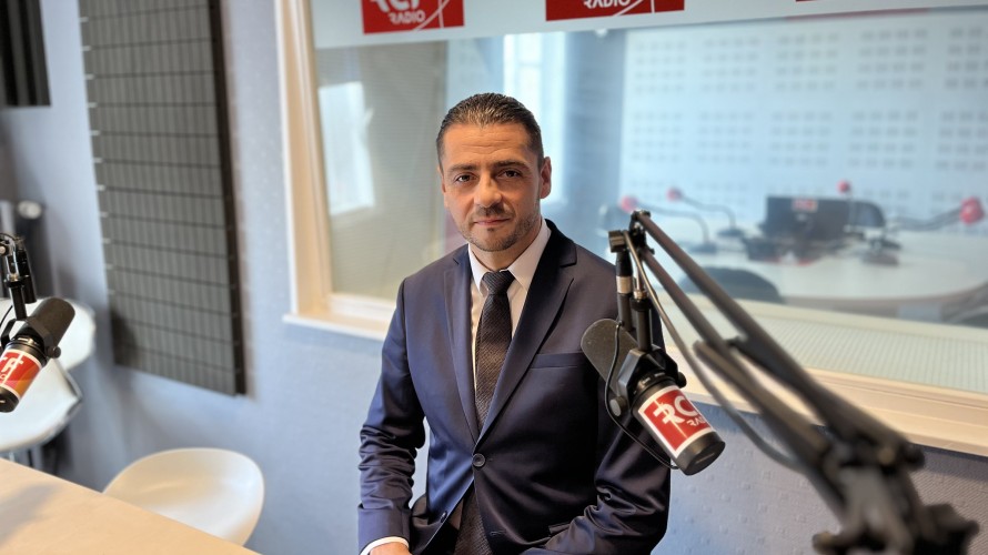  Jérémy Djeffal, dans les studios de RCF à Metz