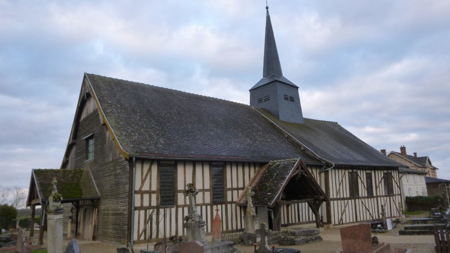Eglise Notre-Dame de Drosnay avant l'incendie - @ Gérald Gaillet