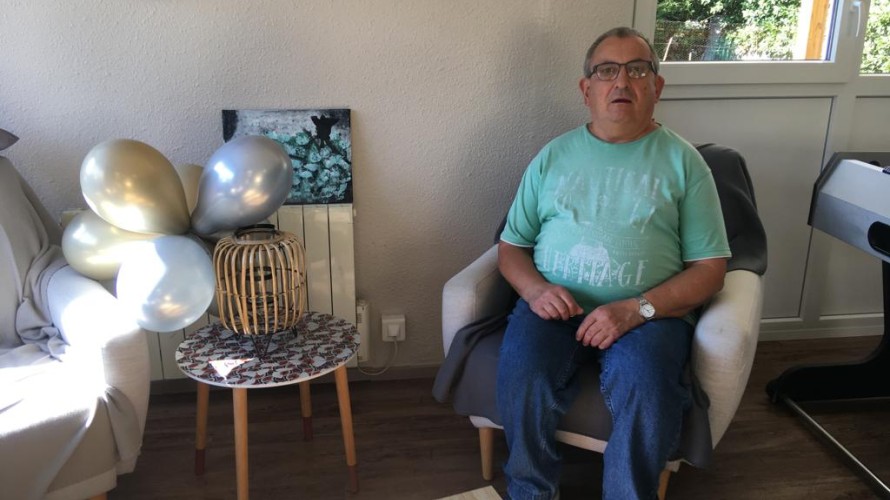 Yves, résident à la maison-relai Roberte Bergeron d'Oyonnax depuis 2007 - © RCF Lyon