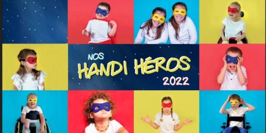 Le visuel du calendrier Nos Handi Heros