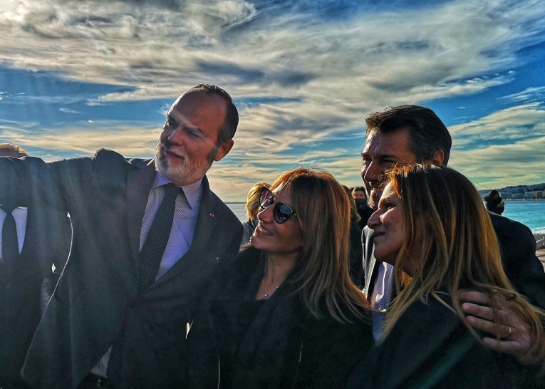 Edouard Philippe et Christian Estrosi sur la Promenade des Anglais